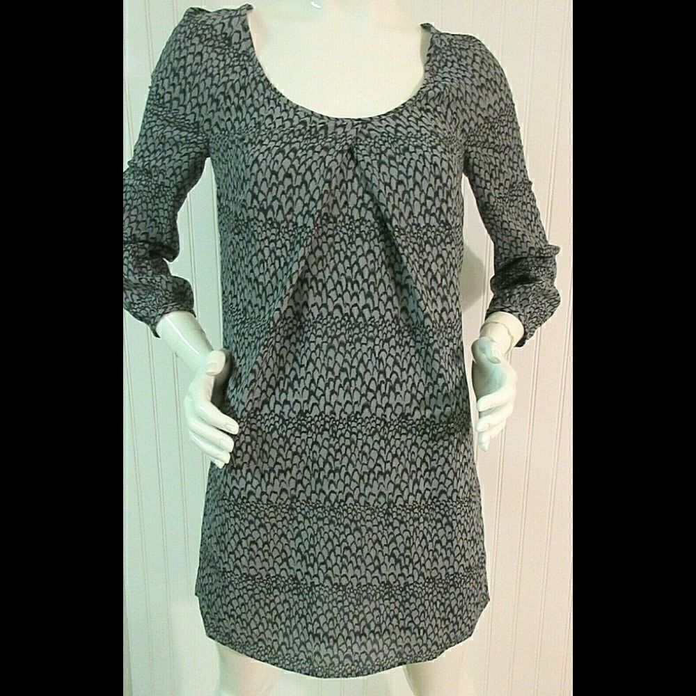 Jack brand scale print dress gray size XS